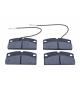 Pastiglia freno Set di 4 pastiglie anteriori 25mm LIGIER / MICROCAR / AIXAM / CHATENET / JDM / BELLIER