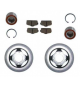 KIT FREIN AVANT MICROCAR LIGIER IXO, JS 50, JS RC, FLEX, MICROCAR MGO1/2/3/4/5/6, M8,F8C, DUÉ 2/3/4/5/6